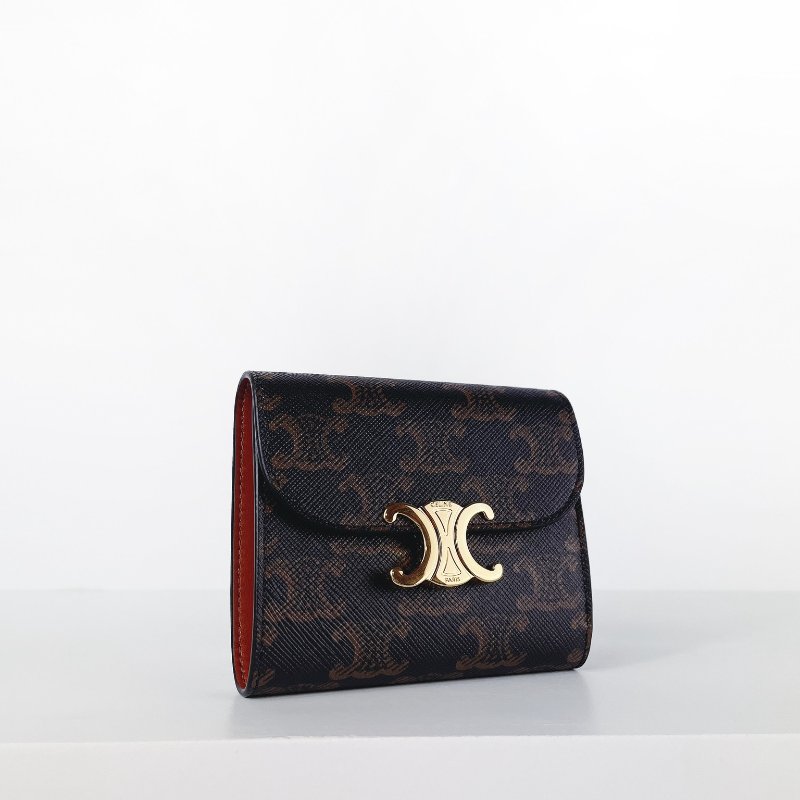 CELINE TRIOMPHE 凱旋門短夾 老花款-0