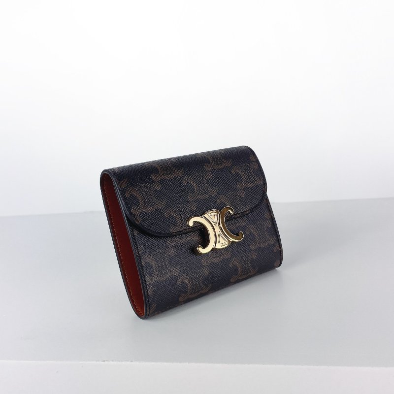 CELINE TRIOMPHE 凱旋門短夾 老花款-4