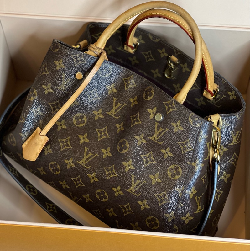 （保留中）LV  MONTAIGNE 蒙田包  MM 經典尺寸-3