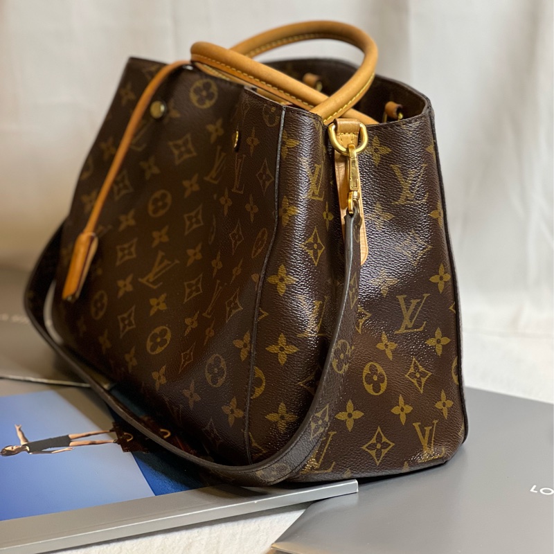 （保留中）LV  MONTAIGNE 蒙田包  MM 經典尺寸-5