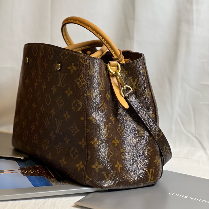 （保留中）LV  MONTAIGNE 蒙田包  MM 經典尺寸-6