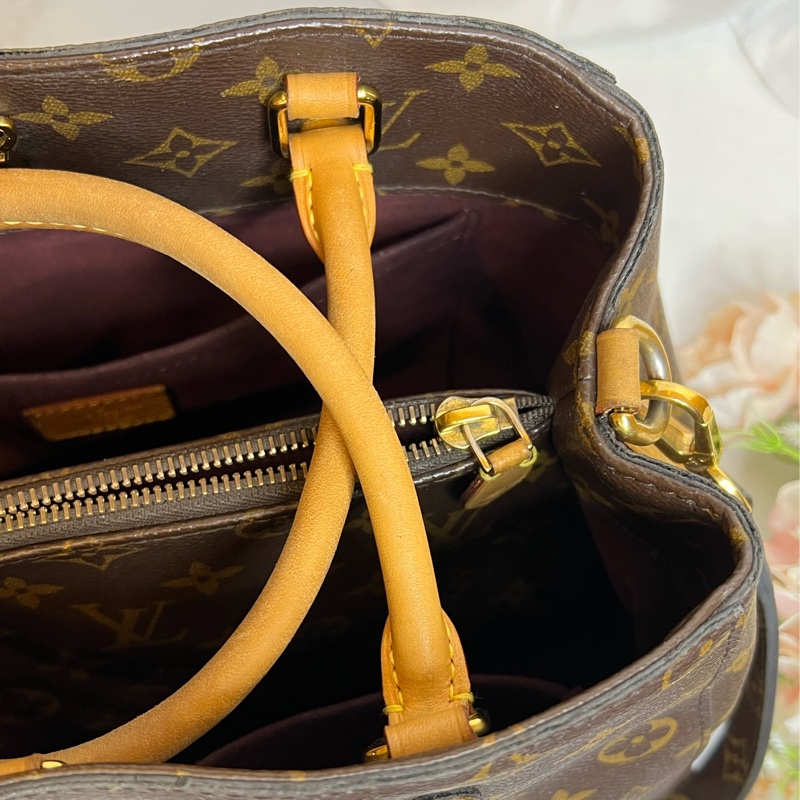 （保留中）LV  MONTAIGNE 蒙田包  MM 經典尺寸-17