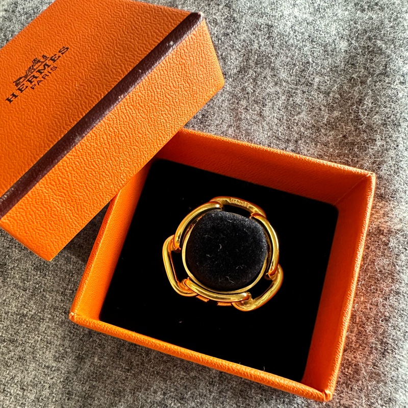 Hermes 愛馬仕 經典豬鼻子絲巾扣環-2