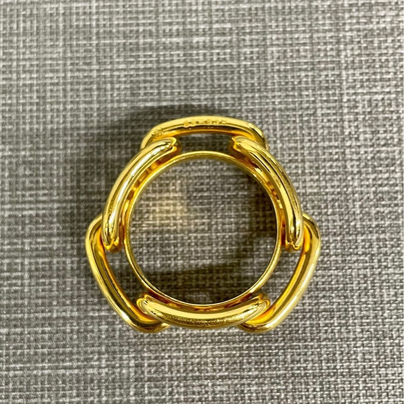 Hermes 愛馬仕 經典豬鼻子絲巾扣環-8