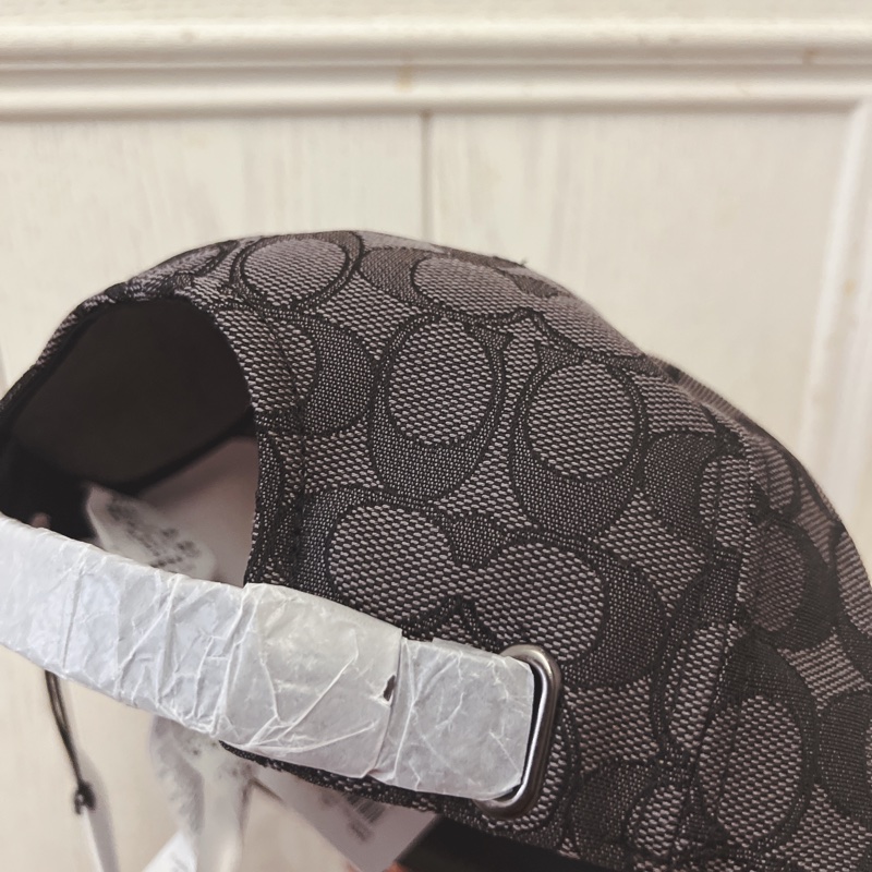 Coach 扁平式棒球帽 老花 黑色-5