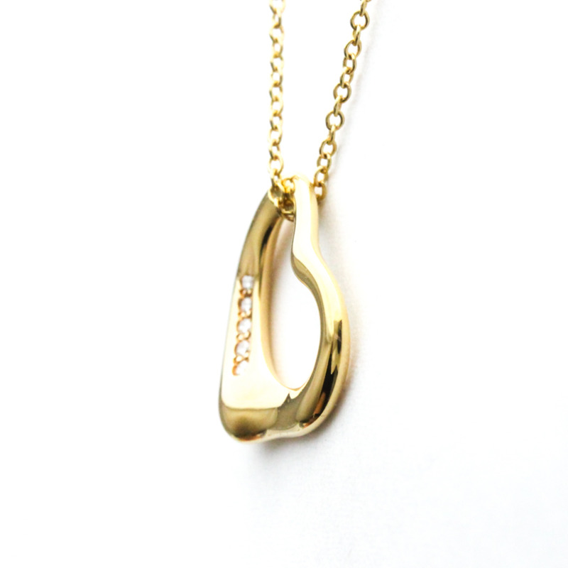 【日本直送】蒂芙尼 Open Heart 黃金 (18K) 鑽石男士、女士時尚吊墜項鍊（金色）-1