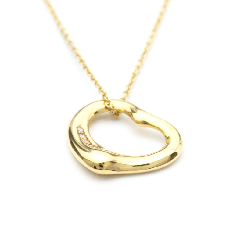 【日本直送】蒂芙尼 Open Heart 黃金 (18K) 鑽石男士、女士時尚吊墜項鍊（金色）-3