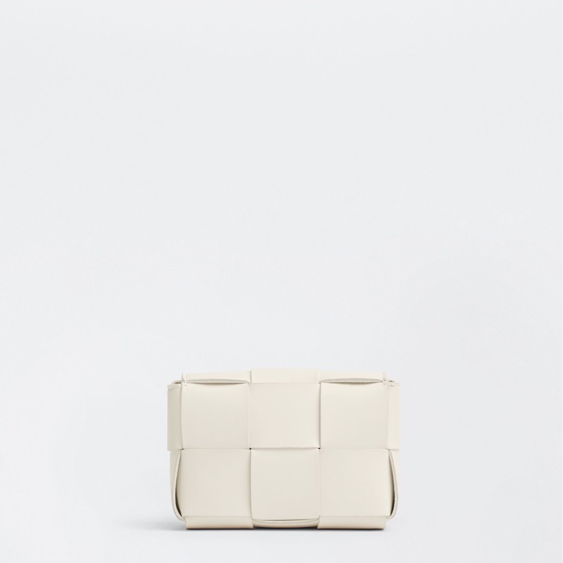[BV迷你編織包小廢包]BOTTEGA VENETA white cassette candy shoulder bag-1