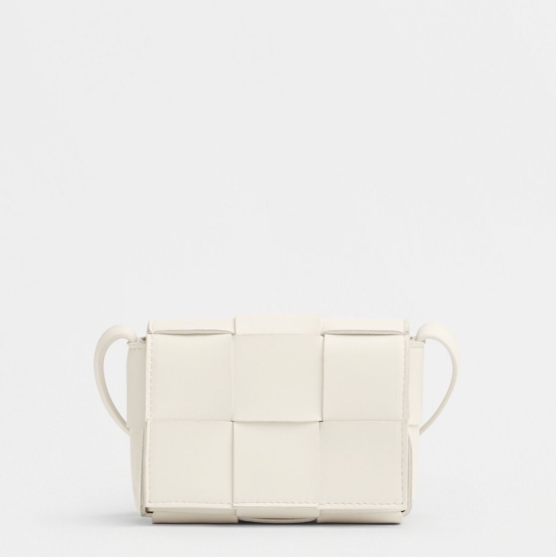 [BV迷你編織包小廢包]BOTTEGA VENETA white cassette candy shoulder bag-2