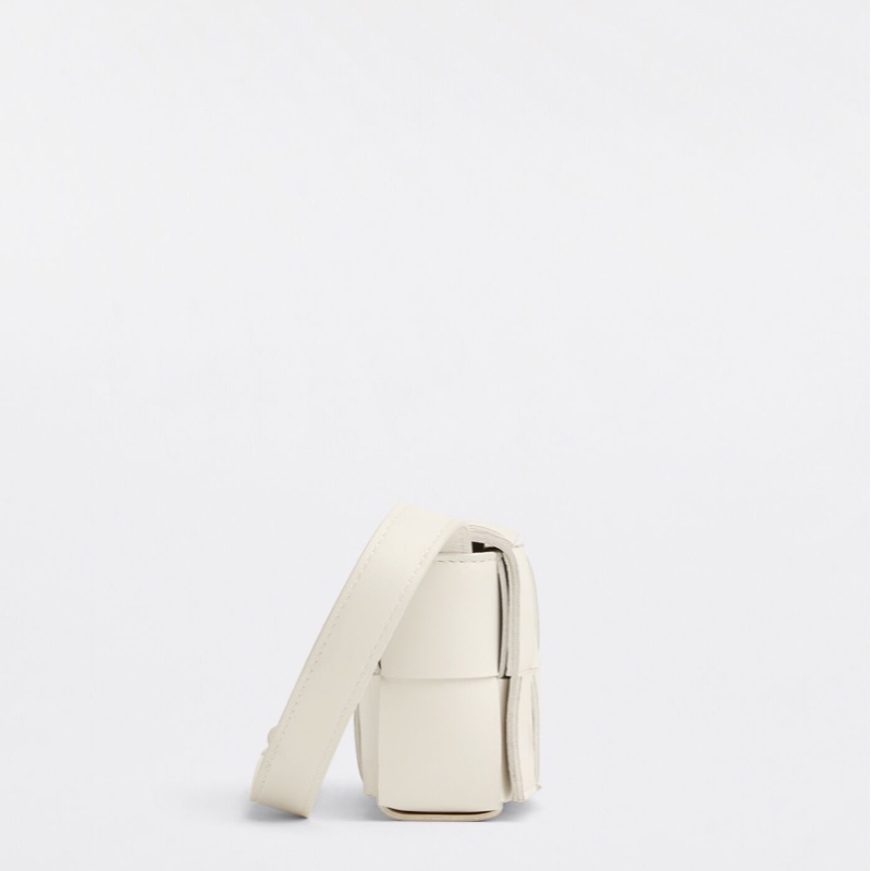 [BV迷你編織包小廢包]BOTTEGA VENETA white cassette candy shoulder bag-3