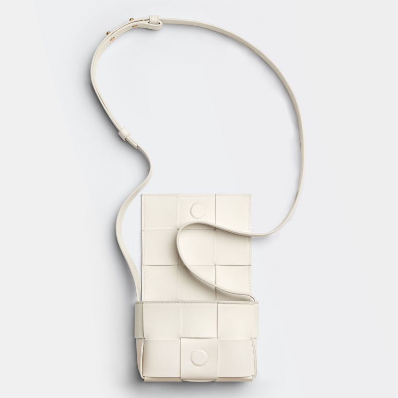 [BV迷你編織包小廢包]BOTTEGA VENETA white cassette candy shoulder bag-4