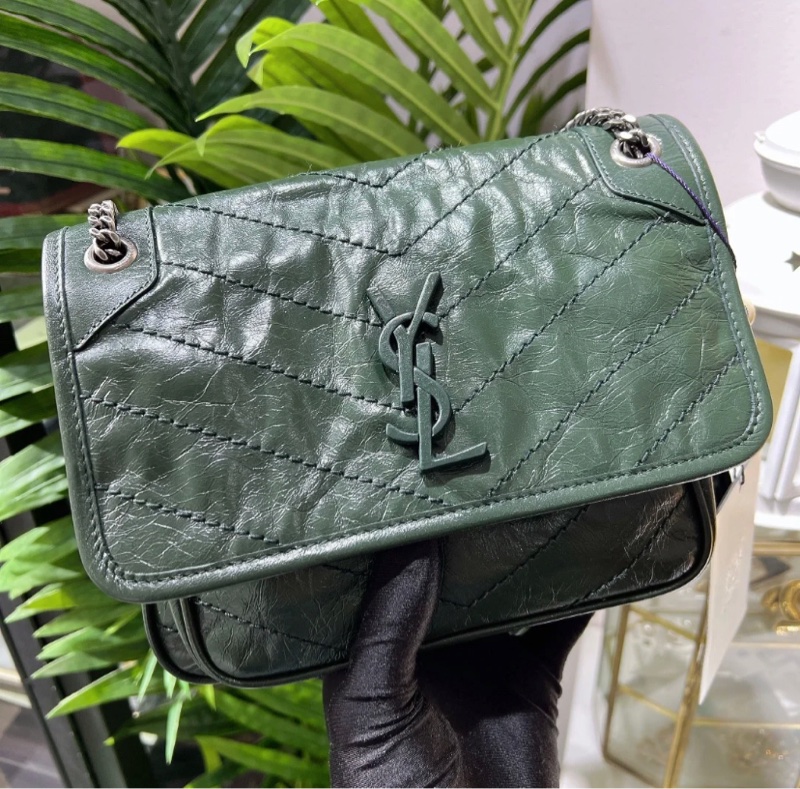 YSL Niki baby 墨綠色-0