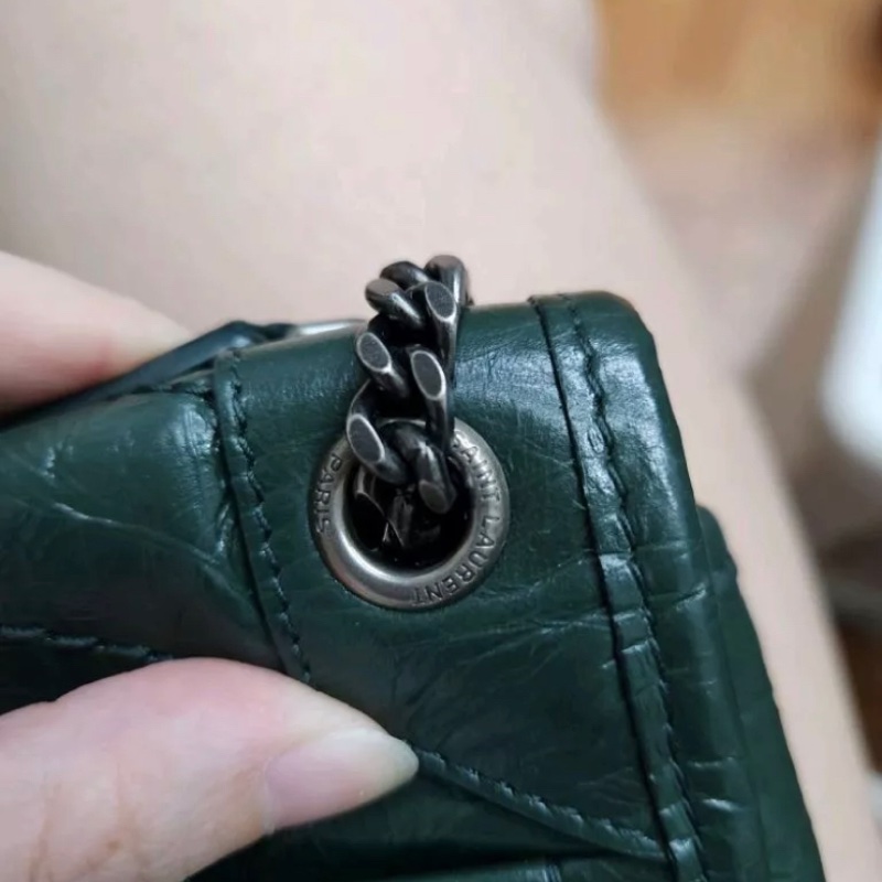 YSL Niki baby 墨綠色-3