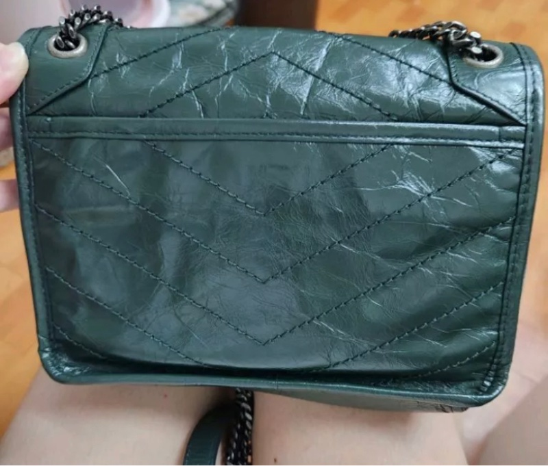 YSL Niki baby 墨綠色-4