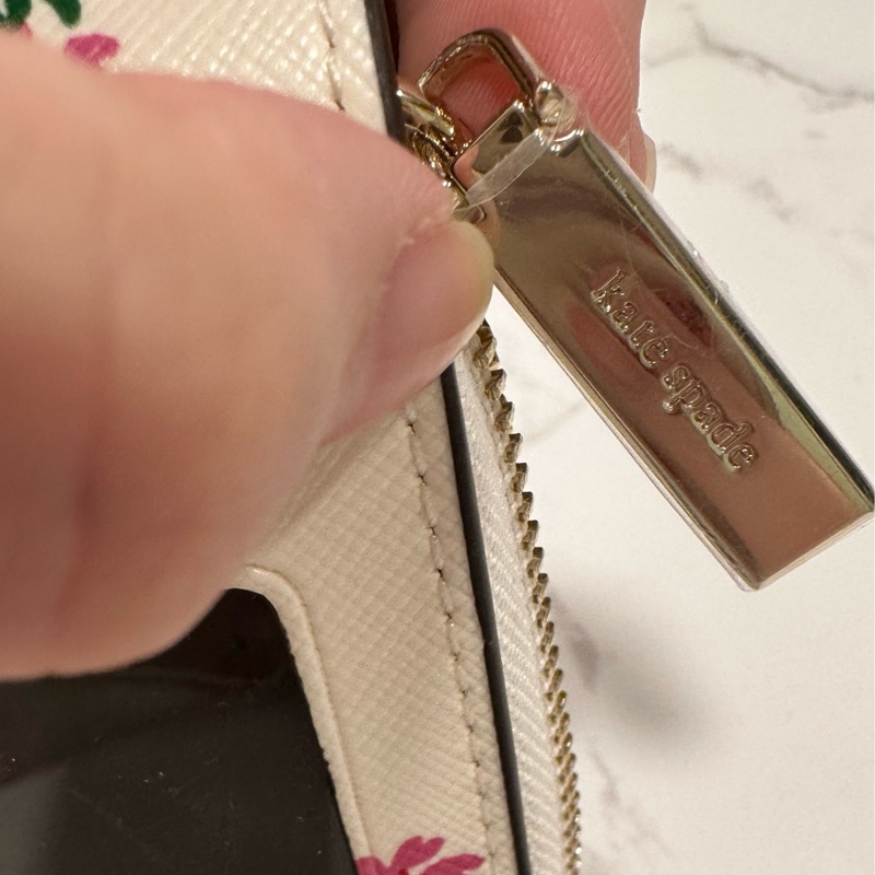 Kate spade New York 專櫃小花短夾-4