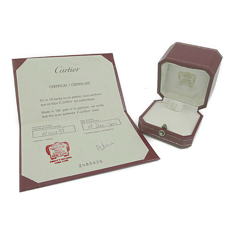 【日本直送】卡地亞 Love Love 戒指白金 (18K) 時尚鑽石戒指銀-9