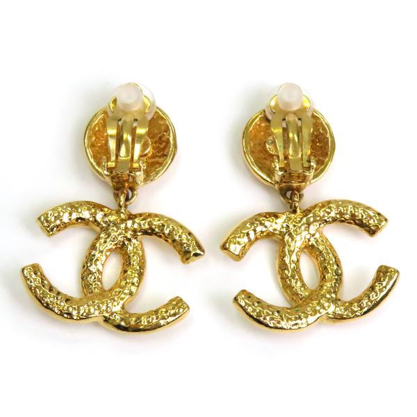 Chanel Vintage香奈兒超美古董耳夾垂墜垂吊式復古夾式耳環（95A)古著-2