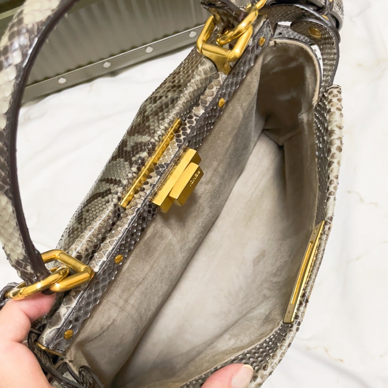 FENDI Peekaboo bag 蛇皮限量版-5