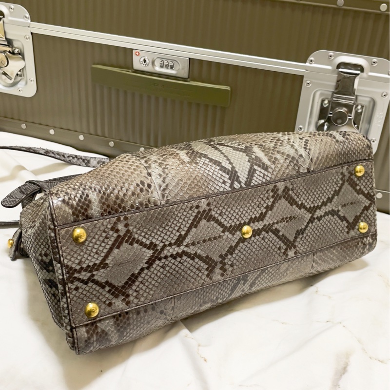 FENDI Peekaboo bag 蛇皮限量版-6