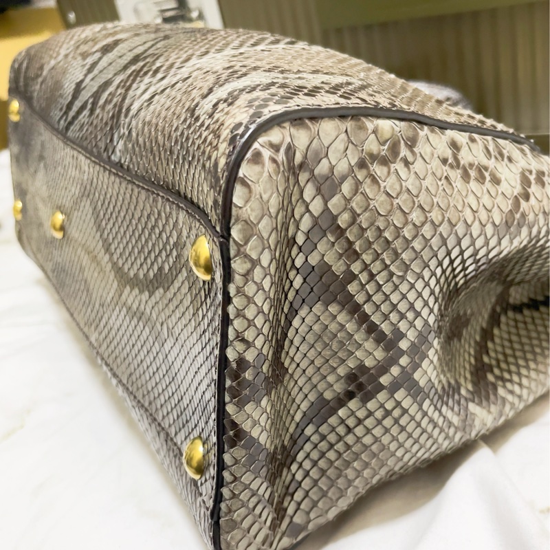 FENDI Peekaboo bag 蛇皮限量版-7
