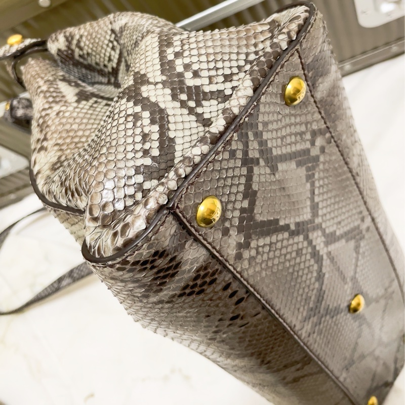 FENDI Peekaboo bag 蛇皮限量版-8