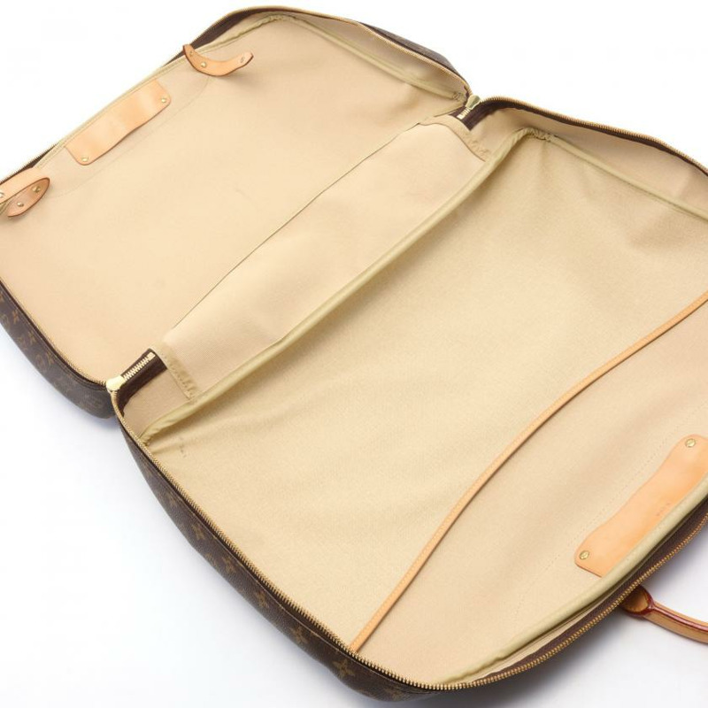 ★限時激安價SALE!!★  【日本直送】 中古LOUIS VUITTON[B]Alize 1 Poches 老花 波士頓包 PVC 真皮 棕色 兩用款-2