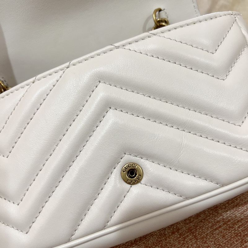 白色gucci 馬夢 mini-2