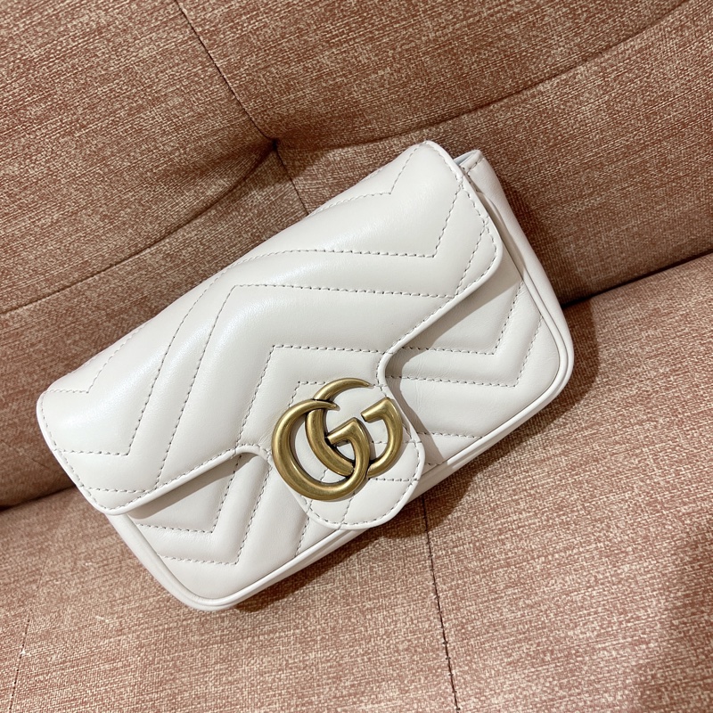 白色gucci 馬夢 mini-6
