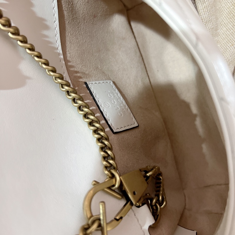 白色gucci 馬夢 mini-9