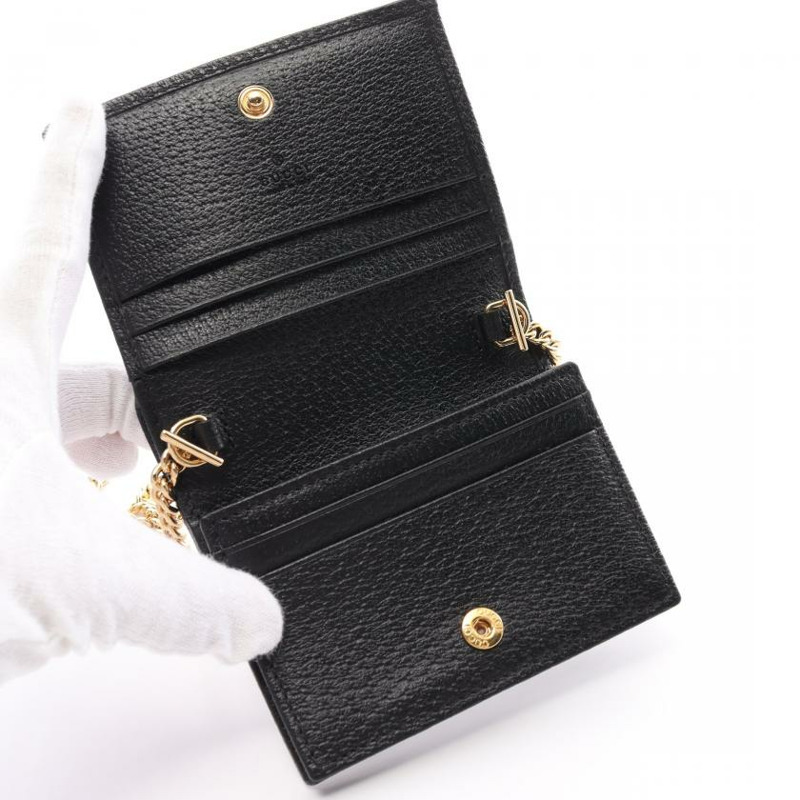 【日本直送】 中古GUCCI[A]雙G 雙折錢包 皮革 黑色-2