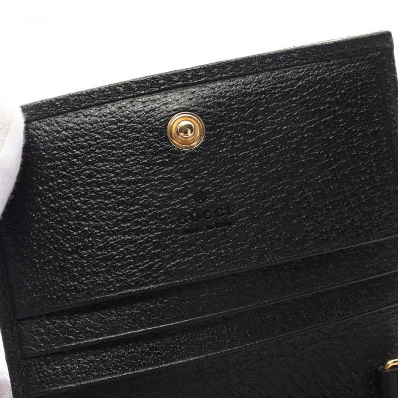 【日本直送】 中古GUCCI[A]雙G 雙折錢包 皮革 黑色-3