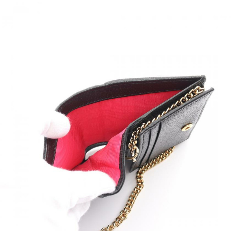 【日本直送】 中古GUCCI[A]雙G 雙折錢包 皮革 黑色-5