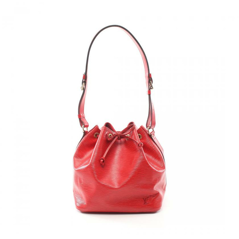 【日本直送】 中古LOUIS VUITTON[B]Peti Noe 水波紋 卡斯蒂利亞紅 肩包 皮革 紅色-0