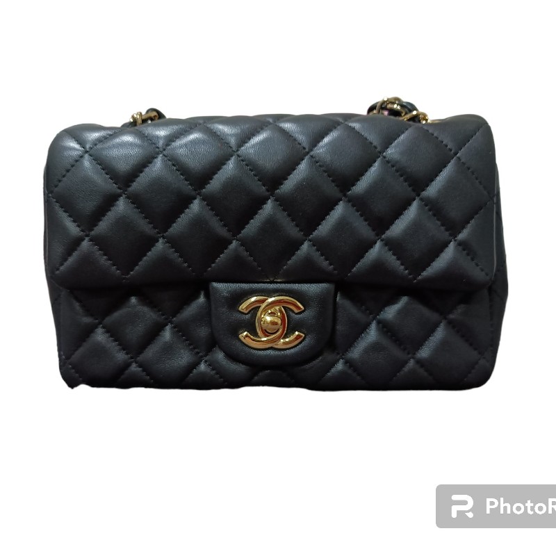 CHANEL 香奈兒 CF小號 羊皮 肩背包 斜挎包 鏈條包-8