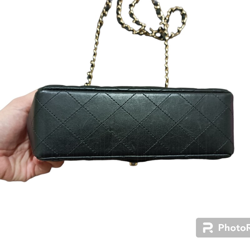 CHANEL 香奈兒 CF小號 羊皮 肩背包 斜挎包 鏈條包-11