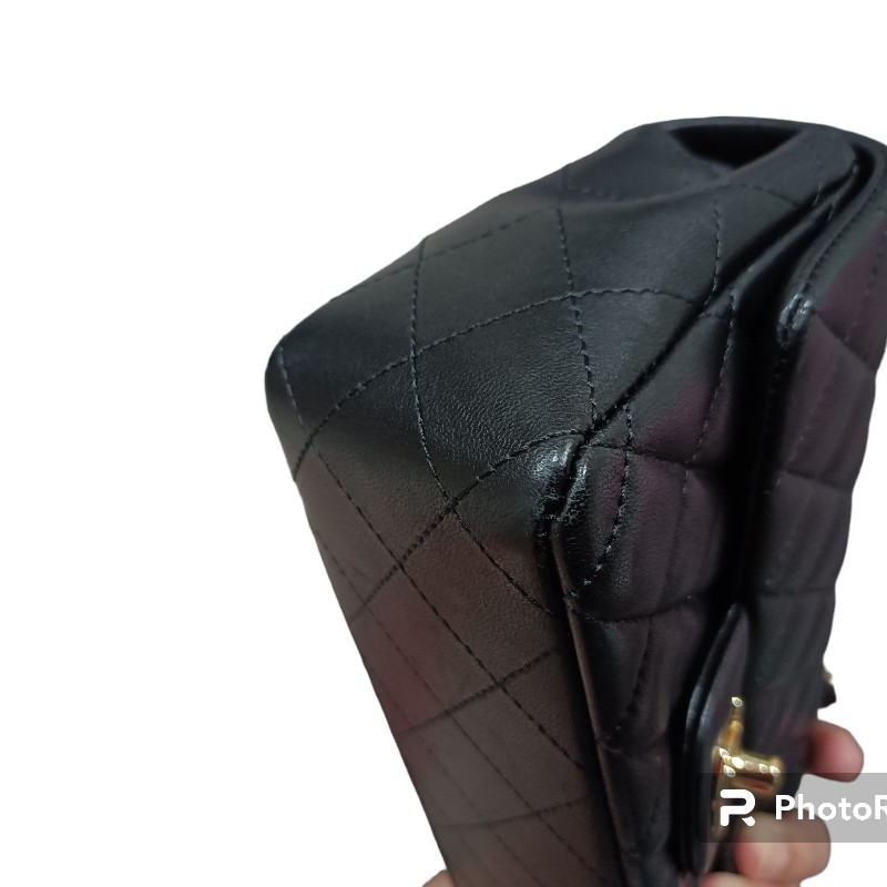 CHANEL 香奈兒 CF小號 羊皮 肩背包 斜挎包 鏈條包-16