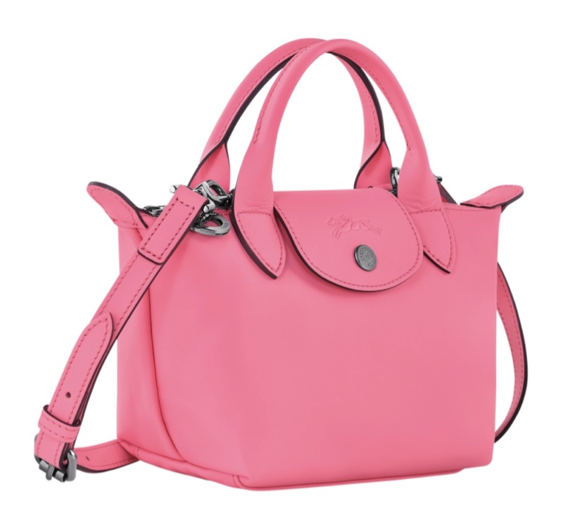 Longchamp Le Pliage Xtra XS 牛皮 粉紅 水餃包 芭比粉 草莓粉-1