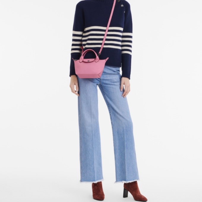 Longchamp Le Pliage Xtra XS 牛皮 粉紅 水餃包 芭比粉 草莓粉-9