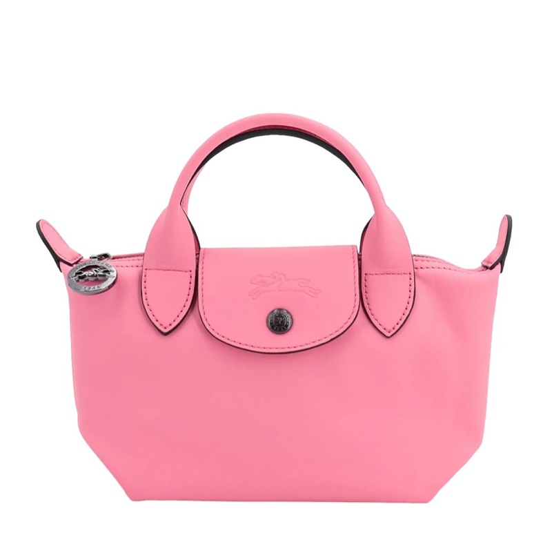 Longchamp Le Pliage Xtra XS 牛皮 粉紅 水餃包 芭比粉 草莓粉-0