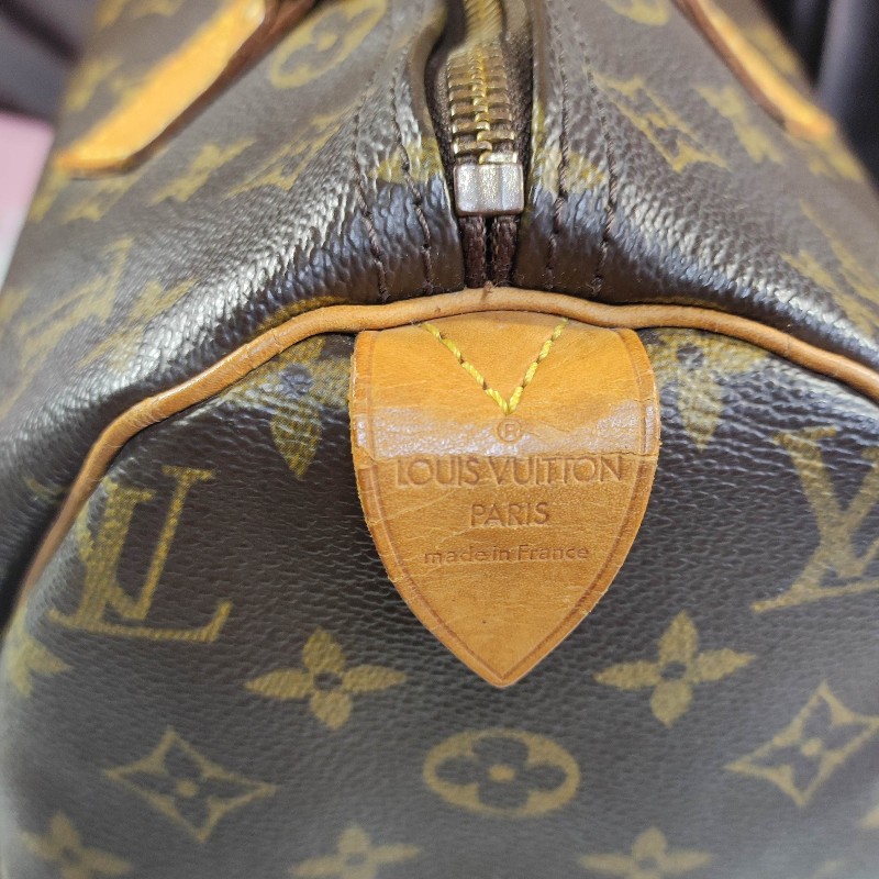 Louis Vuitton經典老花Speedy30/鎖頭鑰匙+全新多夾層內膽包-2