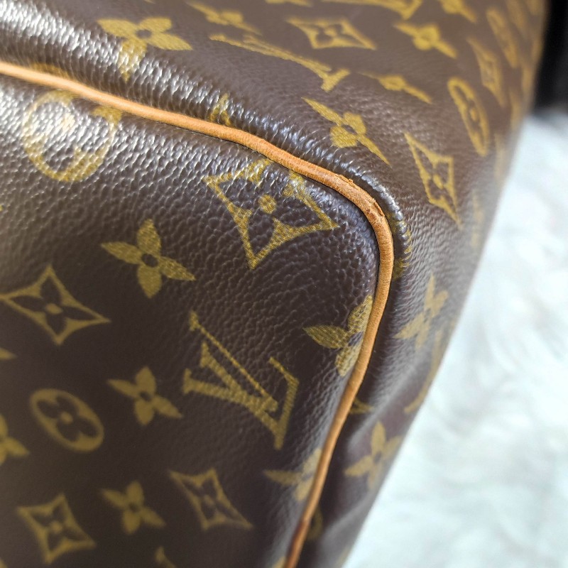 Louis Vuitton經典老花Speedy30/鎖頭鑰匙+全新多夾層內膽包-7