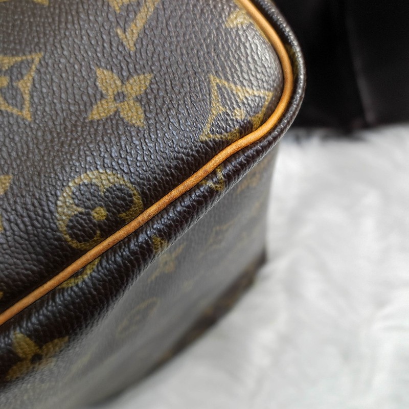 Louis Vuitton經典老花Speedy30/鎖頭鑰匙+全新多夾層內膽包-9