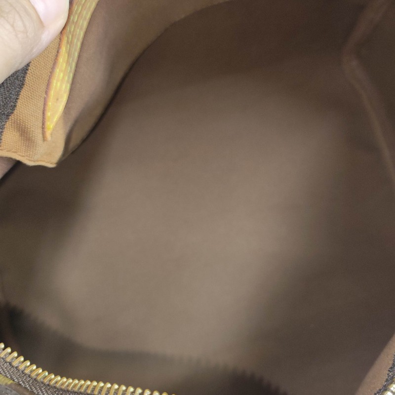 Louis Vuitton經典老花Speedy30/鎖頭鑰匙+全新多夾層內膽包-16