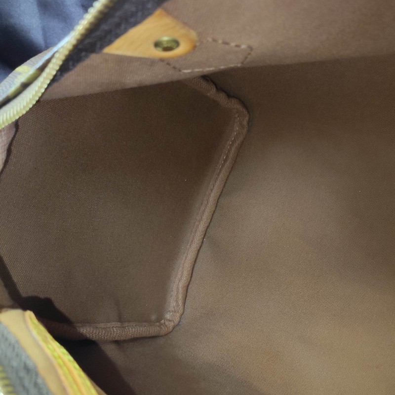 Louis Vuitton經典老花Speedy30/鎖頭鑰匙+全新多夾層內膽包-17