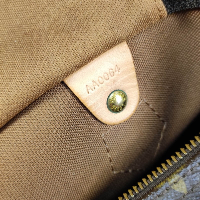 Louis Vuitton經典老花Speedy30/鎖頭鑰匙+全新多夾層內膽包-20