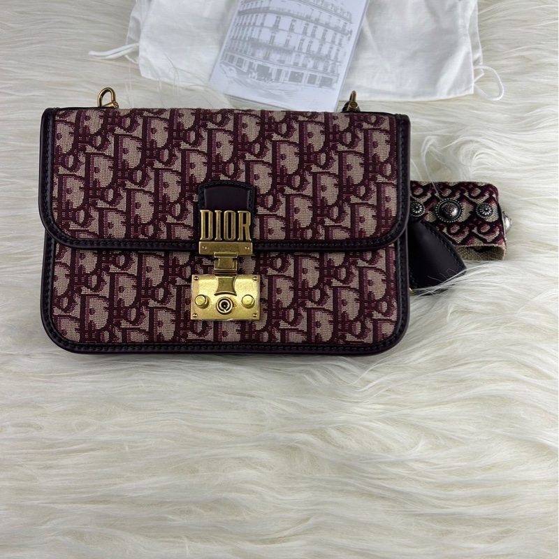 DIOR 經典老花 DIOR OB LIQUE 金屬 DIOR 復古郵差包 肩背包 斜背包 挎包-3