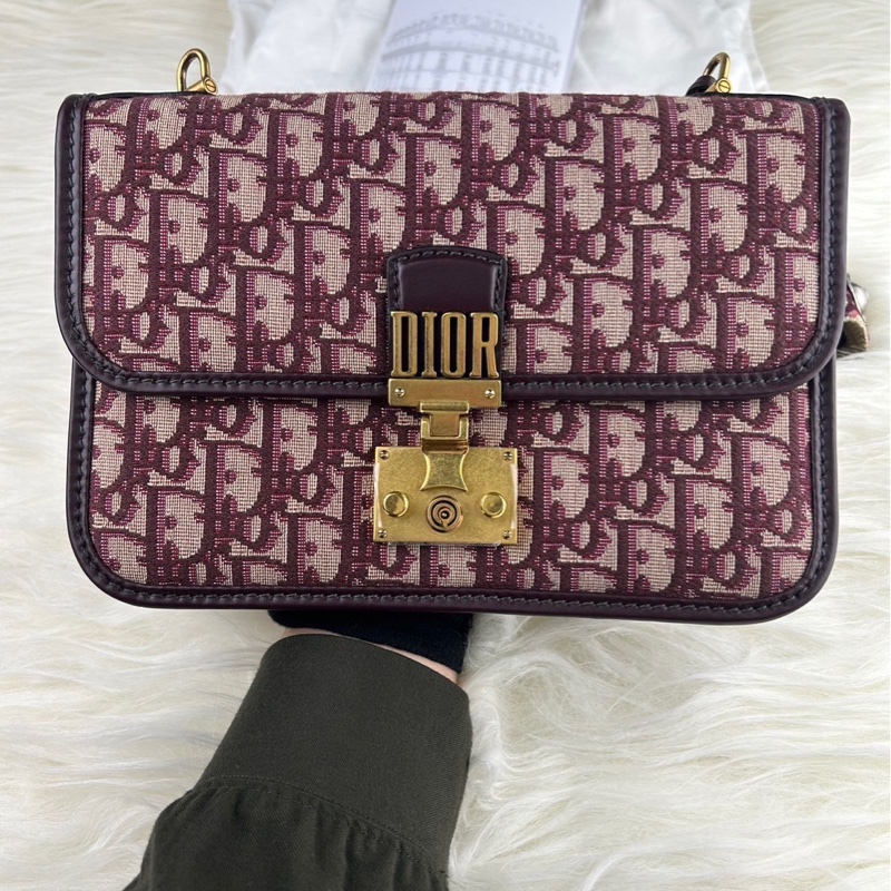 DIOR 經典老花 DIOR OB LIQUE 金屬 DIOR 復古郵差包 肩背包 斜背包 挎包-6