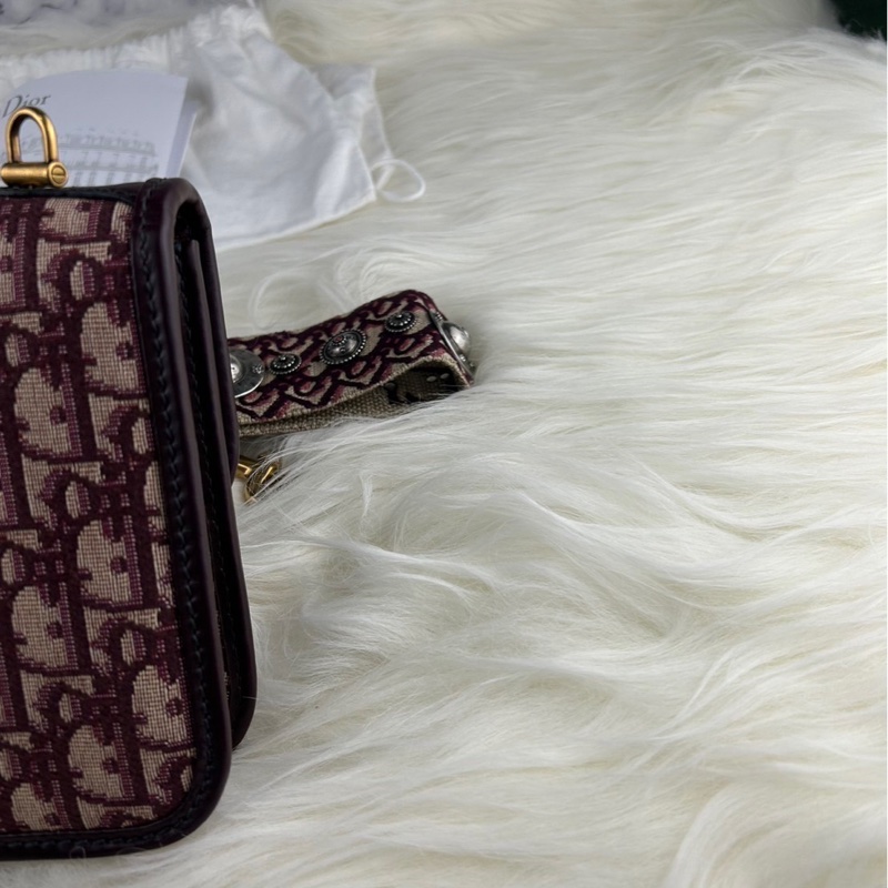 DIOR 經典老花 DIOR OB LIQUE 金屬 DIOR 復古郵差包 肩背包 斜背包 挎包-13