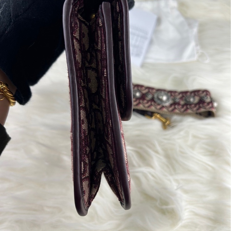 DIOR 經典老花 DIOR OB LIQUE 金屬 DIOR 復古郵差包 肩背包 斜背包 挎包-16