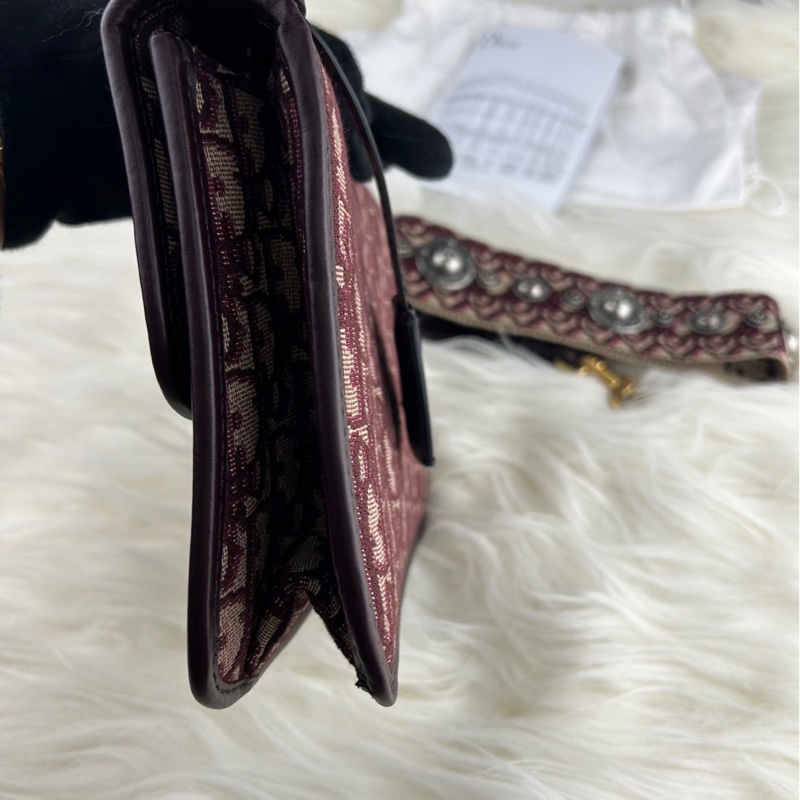 DIOR 經典老花 DIOR OB LIQUE 金屬 DIOR 復古郵差包 肩背包 斜背包 挎包-17